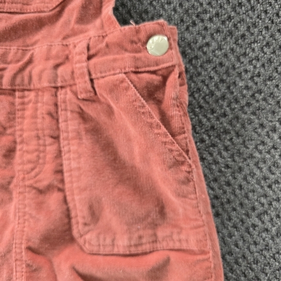 Dkny Girls Overalls Corduroy Sz S Pockets Party Logo Pink School Party - Picture 7 of 12